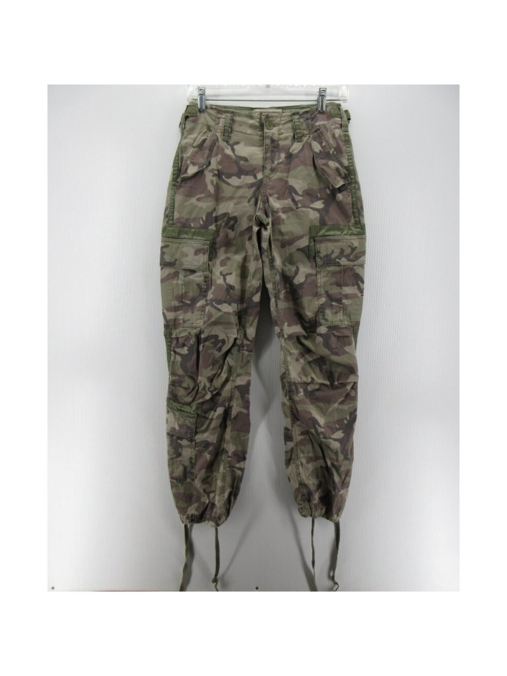 Abercrombie & Fitch Pants 0 Cargo Y2K Paratrooper Military Side Tabs